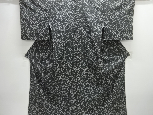 JAPANESE KIMONO / UNUSED KOMON / FLORAL PATTERN